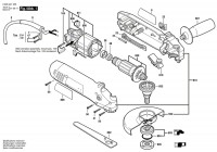 Bosch 0 603 401 801 Pws 6-115 Angle Grinder 230 V / Eu Spare Parts